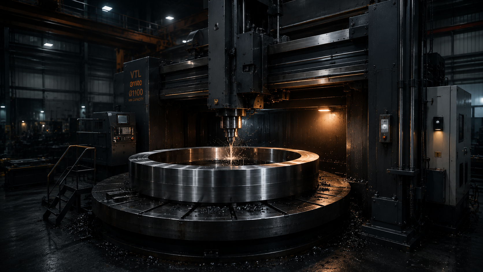 Large Vertical Turret Lathe